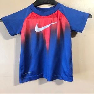 Nike Dri Fit Toddler Boys Size 3T Blue Shirt